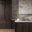 Öppen Round Pull 520mm Cabinet Handle (Brushed) - PVD Champagne