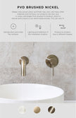 Round Freestanding Bath Spout - PVD Brushed Nickel
