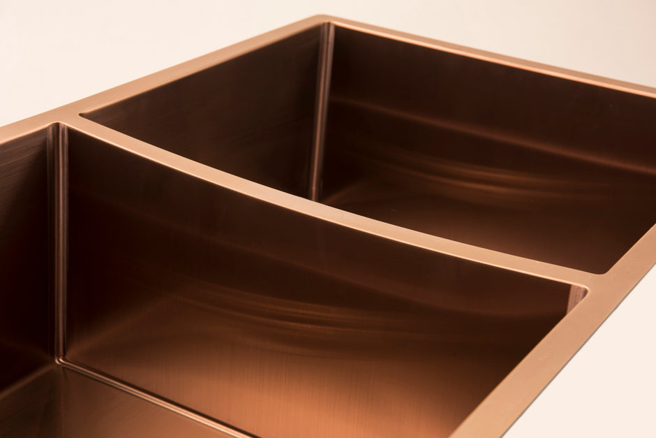 Spectra 1 and 1/2 Bowl Sink in a styled room