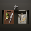 Novaq Handmade Kitchen Sink in Gold