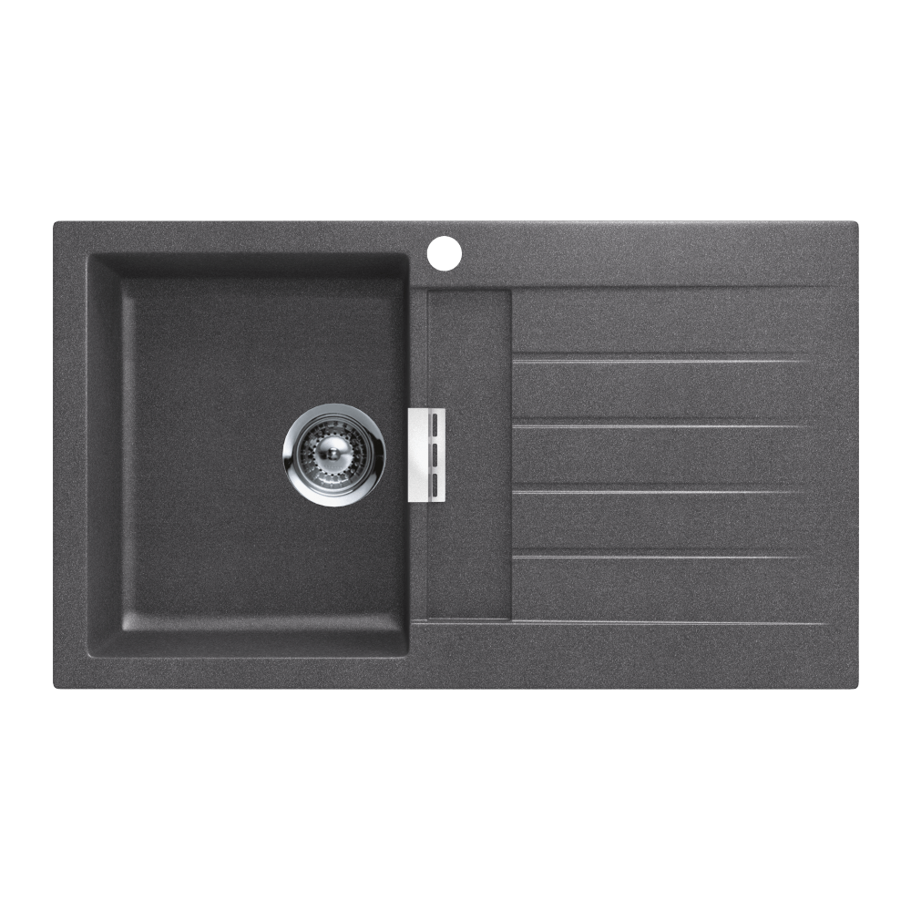 Schock Signus Stone Single Left Hand Bowl and Drainer 1TH