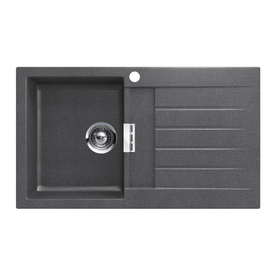 Schock Signus Stone Single Left Hand Bowl and Drainer 1TH