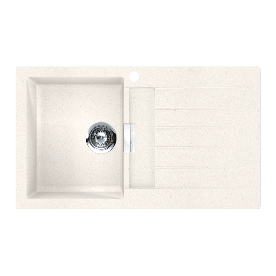 Schock Signus Polaris Single Left Hand Bowl and Drainer 1TH