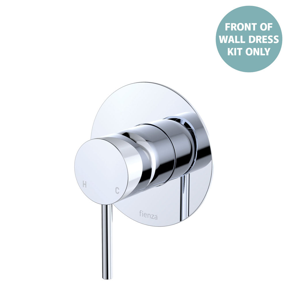 Kaya Wall Mixer Dress Kit, Large Round Plate - Trim Kit Only in Chrome