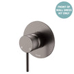 Kaya Wall Mixer Dress Kit, Large Round Plate - Trim Kit Only in Gun Metal