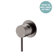 Kaya Wall Mixer Dress Kit, Small Round Plates - Trim Kit Only in Gun Metal