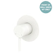 Kaya Wall Mixer Dress Kit, Large Round Plate - Trim Kit Only in Matte White