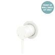 Kaya Wall Mixer Dress Kit, Small Round Plates - Trim Kit Only in Matte White