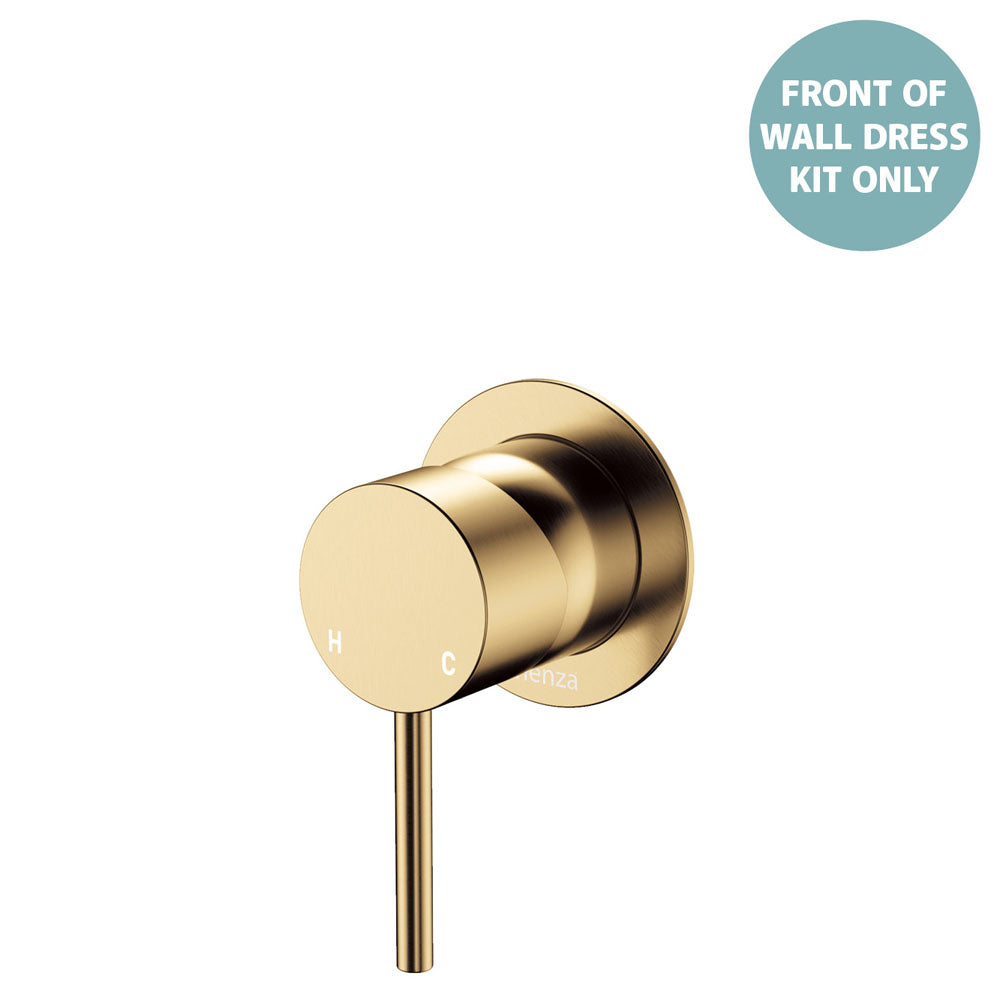 Kaya Wall Mixer Dress Kit, Small Round Plates - Trim Kit Only in Urban Brass