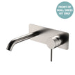 Kaya Basin/Bath Wall Mixer Dress Kit, Rectangular Plate, 160mm Outlet - Trim Kit Only in Chrome