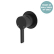 Sansa Wall Mixer Dress Kit, Small Round Plate - Trim Kit Only in Matte Black