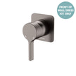 Sansa Wall Mixer Dress Kit, Square Plate - Trim Kit Only in Gun Metal