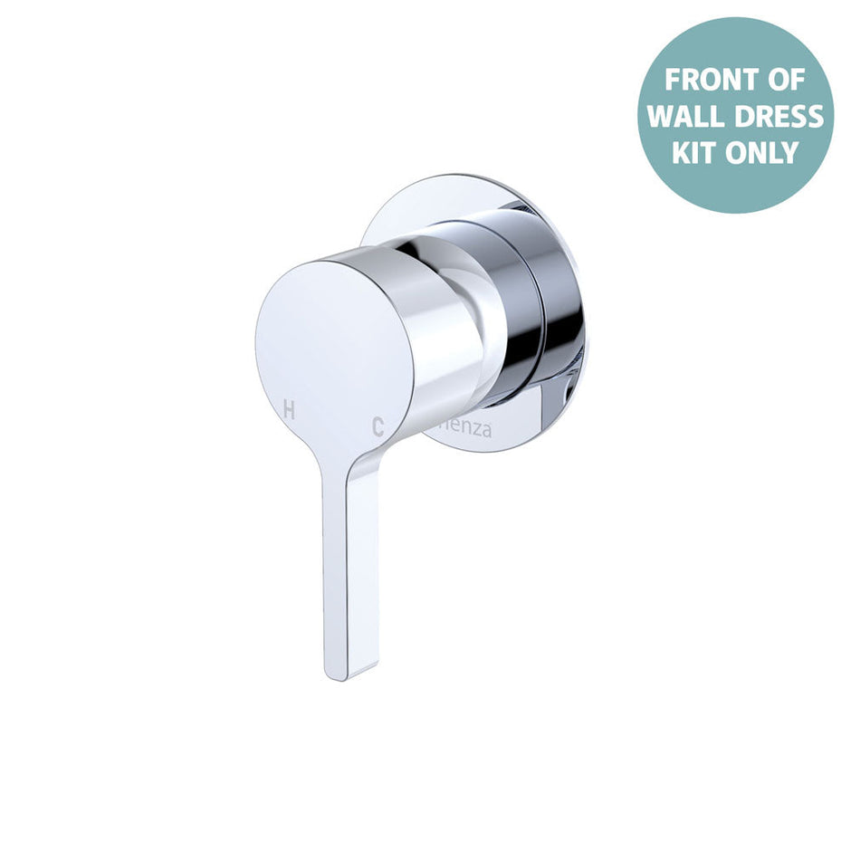 Sansa Wall Mixer Dress Kit, Small Round Plate - Trim Kit Only in Chrome