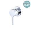 Sansa Wall Mixer Dress Kit, Small Round Plate - Trim Kit Only in Chrome