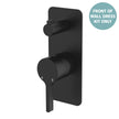 Sansa Wall Diverter Mixer Dress Kit, Rectangular Plate - Trim Kit Only in Matte Black