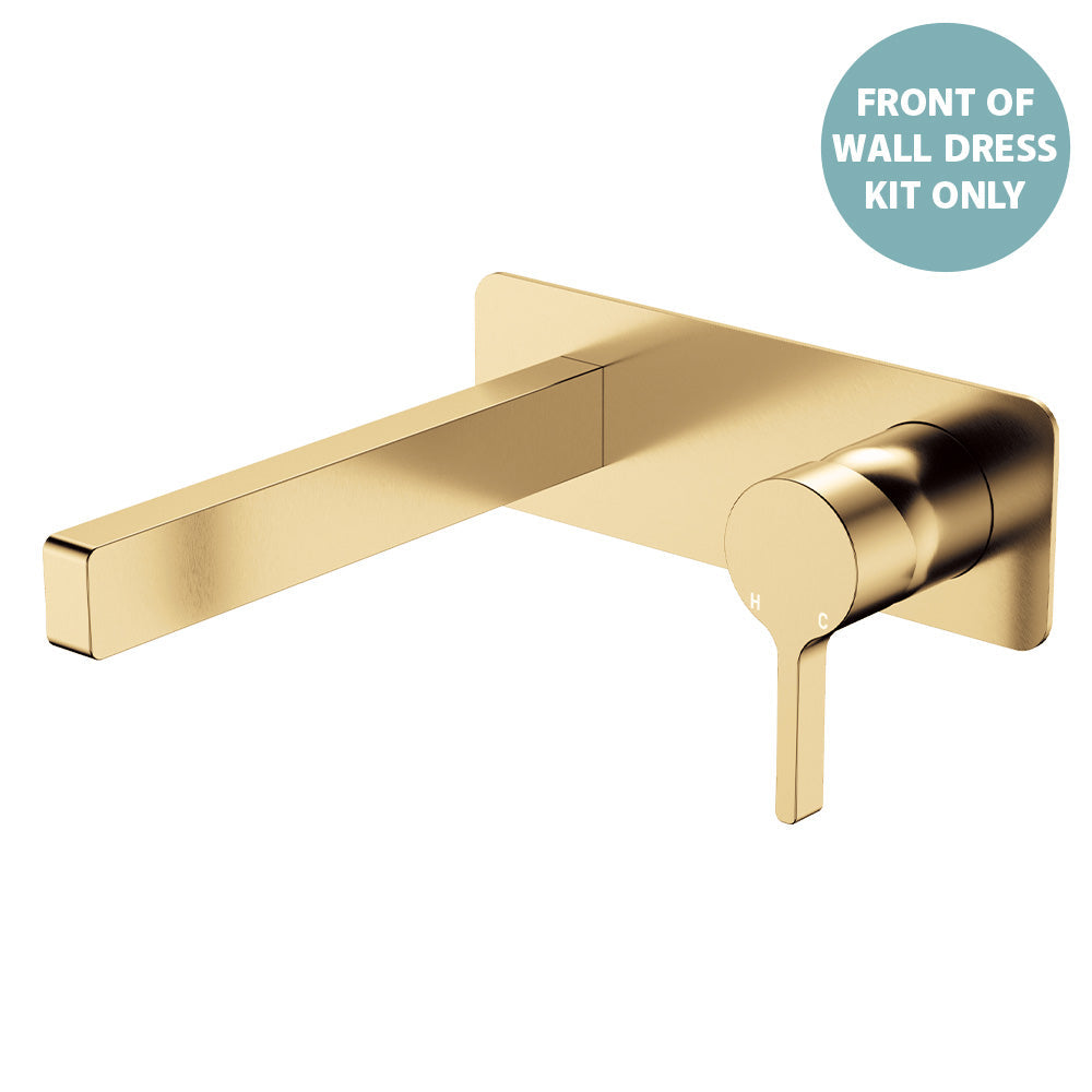Sansa Wall Bath Mixer Dress Kit - Trim Kit Only in Urban Brass