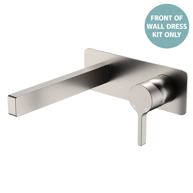 Sansa Wall Basin Mixer Dress Kit, Rectangular Plate - Trim Kit Only