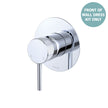 Axle Wall Mixer Dress Kit, Large Round Plate - Trim Kit Only in Chrome