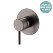 Axle Wall Mixer Dress Kit, Large Round Plate - Trim Kit Only in Gun Metal