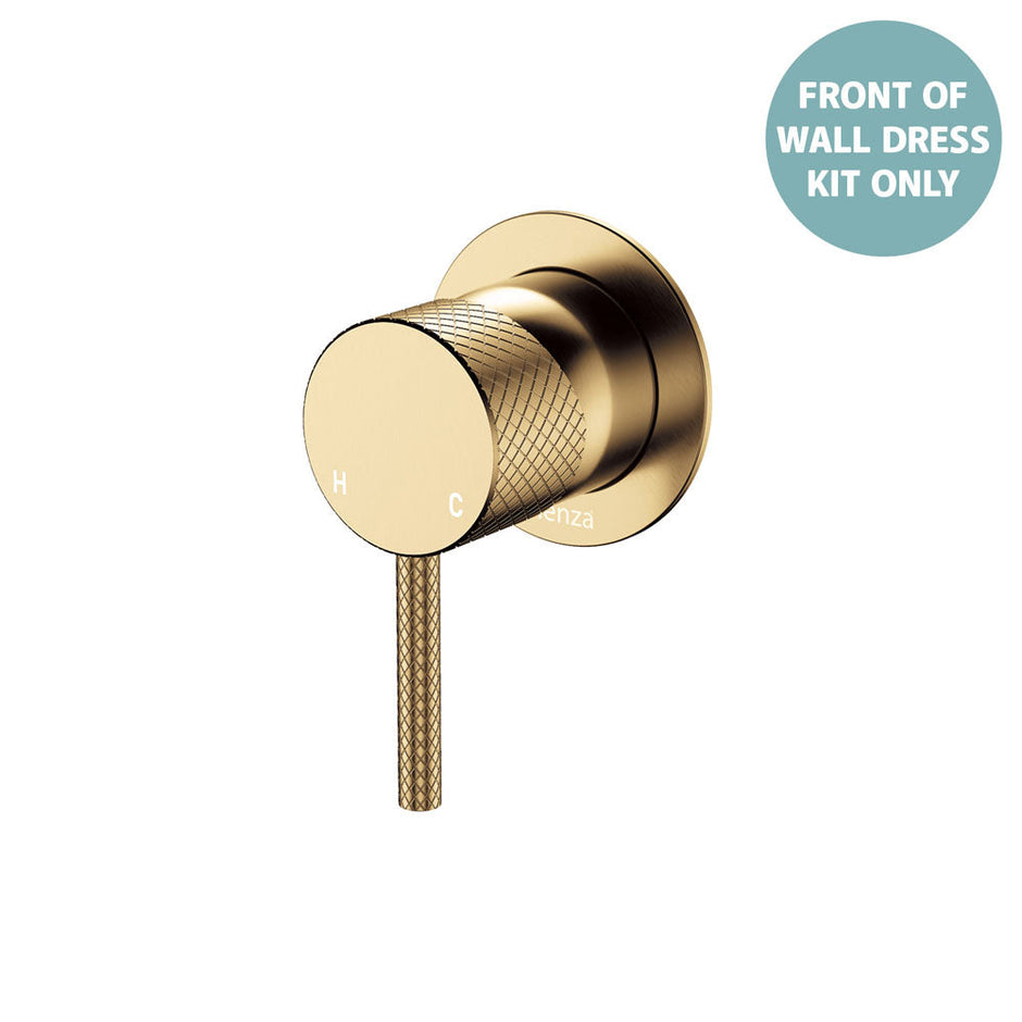 Fienza Axle Wall Mixer Dress Kit, Small Round Plate, Trim Kit Only