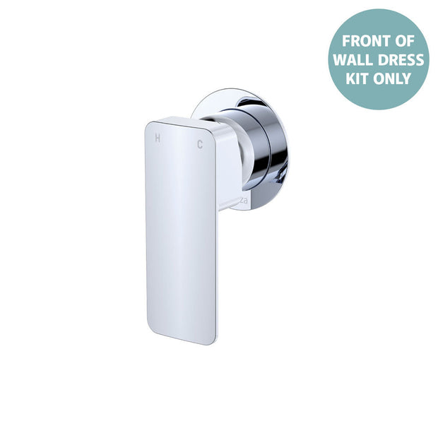 Tono Wall Mixer Dress Kit, Small Round Plate - Trim Kit Only in Chrome