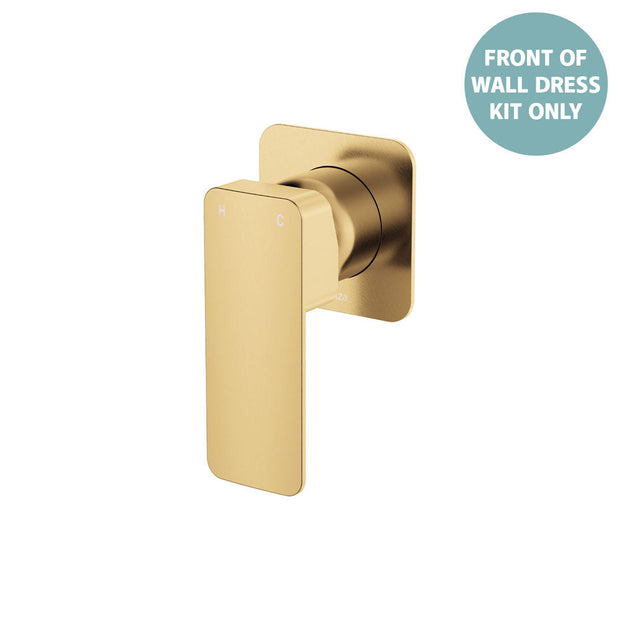 Tono Wall Mixer Dress Kit, Square Plate - Trim Kit Only in Urban Brass