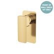 Tono Wall Mixer Dress Kit, Rectangular Plate - Trim Kit Only in Urban Brass
