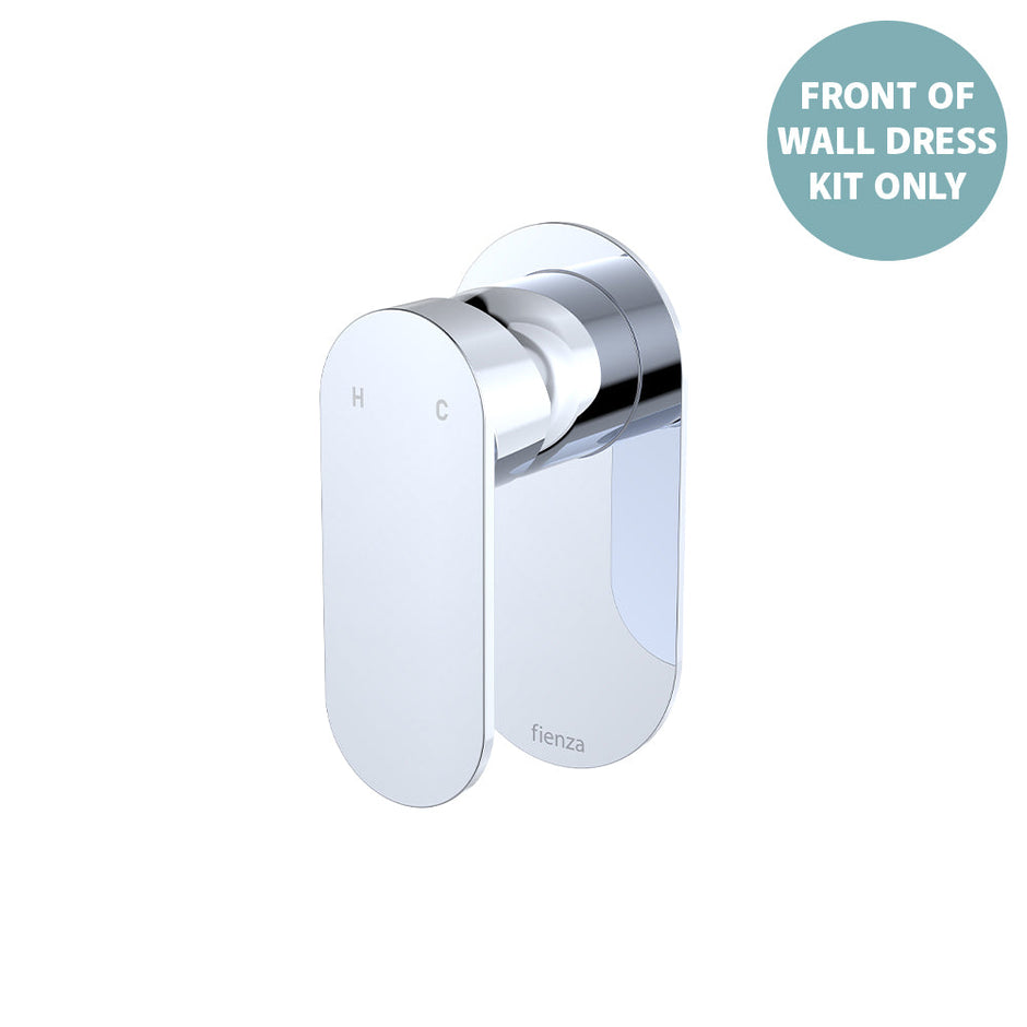 Fienza Empire Slim Wall Mixer Dress Kit, Oval Plate, Trim Kit Only