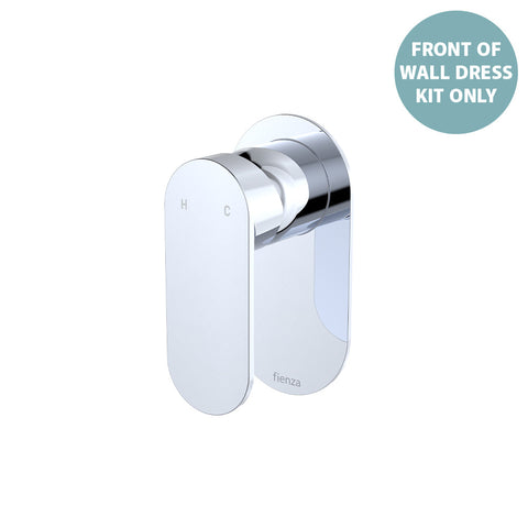 Fienza Empire Slim Wall Mixer Dress Kit, Oval Plate, Trim Kit Only