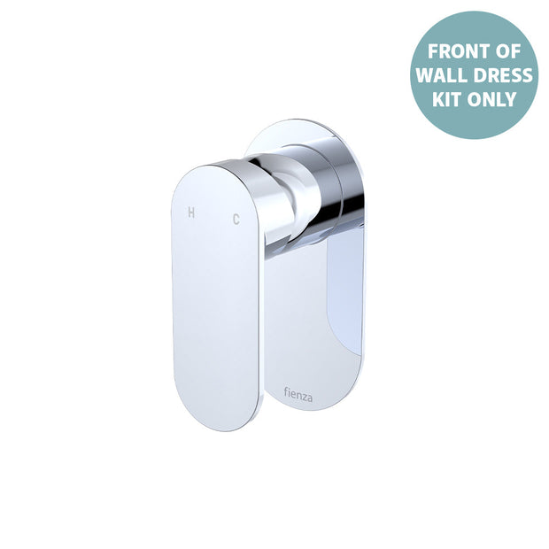 Empire Slim Wall Mixer Dress Kit, Oval Plate - Trim Kit Only in Chrome