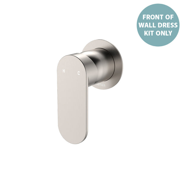 Empire Slim Wall Mixer Dress Kit, Round Plate - Trim Kit Only in Brushed Nickel