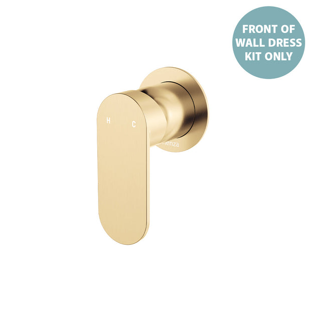 Empire Slim Wall Mixer Dress Kit, Round Plate - Trim Kit Only in Urban Brass