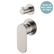 Empire Slim Wall Diverter Mixer Dress Kit, Small Round Plates, Vertical - Trim Kit Only in Brushed Nickel
