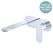 Empire Slim Basin/Bath Wall Mixer Set Dress Kit, Oval Plate, 200mm Outlet - Trim Kit Only in Chrome