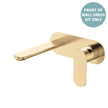 Empire Slim Basin/Bath Wall Mixer Set Dress Kit, Oval Plate, 160mm Outlet - Trim Kit Only in Urban Brass