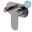 Fienza Empire Slim Wall Diverter Mixer Dress Kit, Large Oval Plate, Horizontal, Trim Kit Only