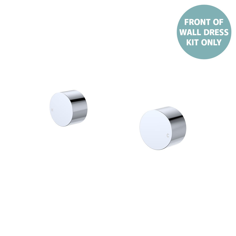 Kaya Round Wall Taps, Dress Kit - Trim Kit Only in Chrome
