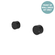 Kaya Round Wall Taps, Dress Kit - Trim Kit Only in Matte Black