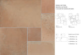 Terra French Pattern Dolce Patterned Porcelain Tiles in a room setting