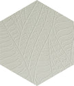 Durastone Ash Grey Natural Porcelain Tiles 3D Relief Leaf Hexagon tile