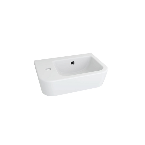Dublin Compact Wall Hung Basin With Tap Landing