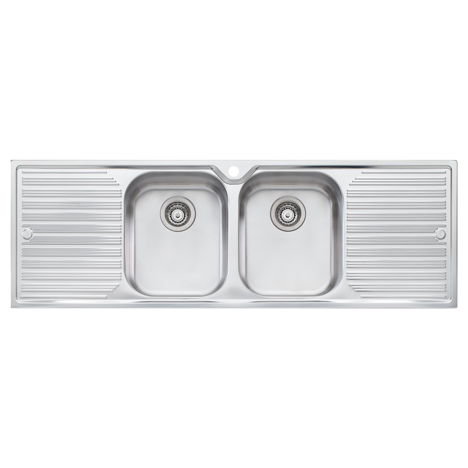 Diaz Double Bowl Sink With Double Drainer