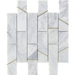 Deco Carrara Barres Marble Mosaic tile