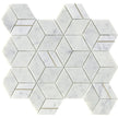 Deco Carrara Cubic Marble Mosaic tile
