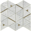 Deco Carrara Formes Marble Mosaic tile