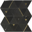 Deco Nero Marquina Formes Marble Mosaic tile