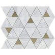 Deco Carrara Pyramid Marble Mosaic tile