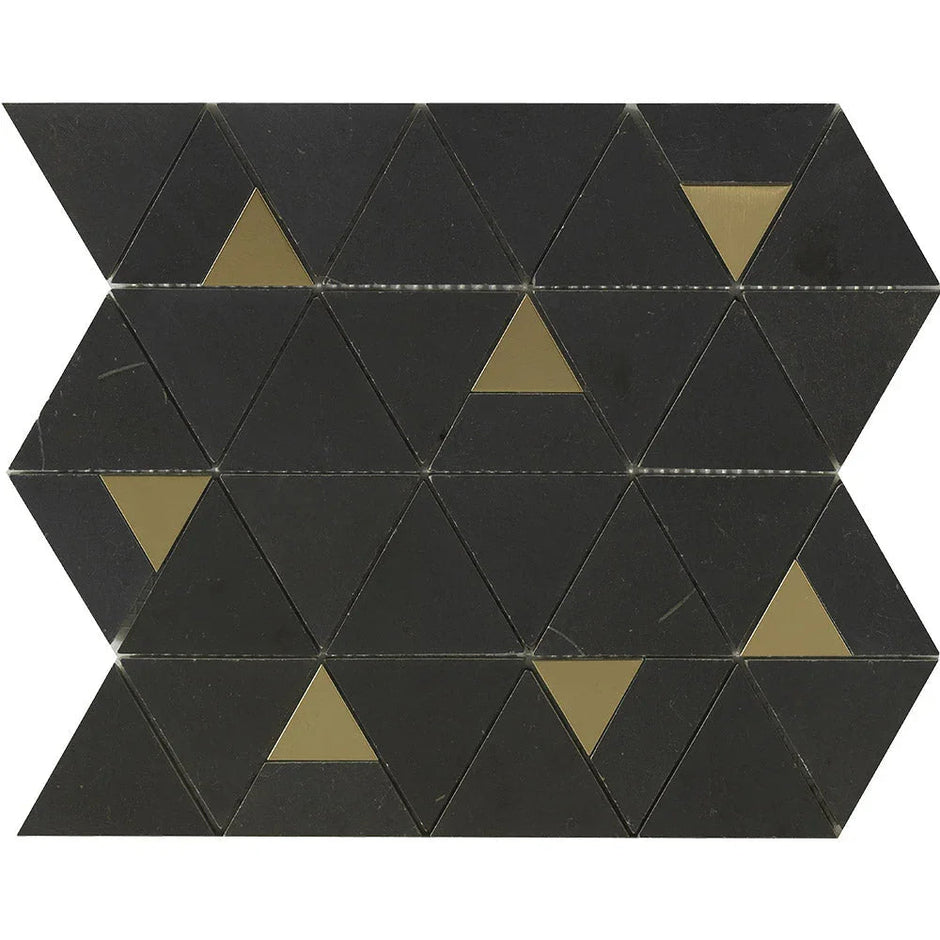 Deco Nero Marquina Pyramic Marble Mosaic tile