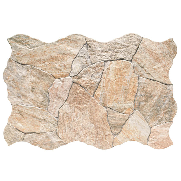 Deva Beige Stone Look Porcelain Tiles tile