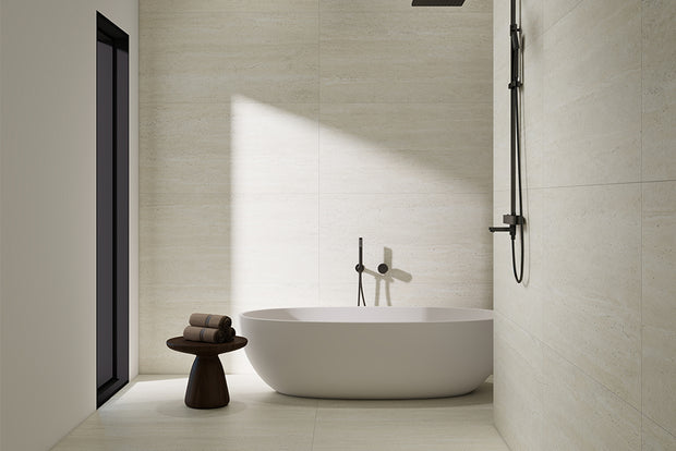 Roma Antica Duomo Veincut 3D Porcelain Tiles in a room setting